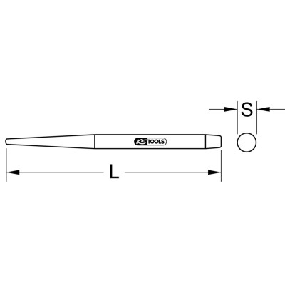 Chasse-Goupille Traversant, 28X210 mm