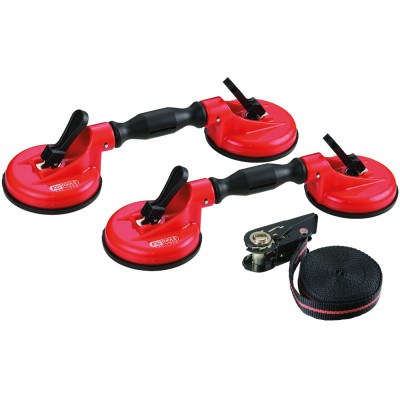 Jeu De Ventouses Double Pour Vitre Ou Pare-Brise Et Sangle