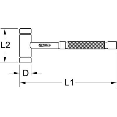 Marteau En Laiton Ø26 mm - 800G