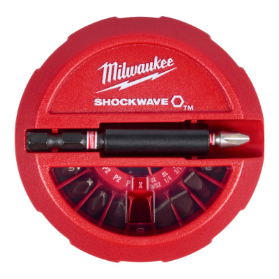Coffret Puck 15 Embouts Shockwave-Milwaukee Consommable