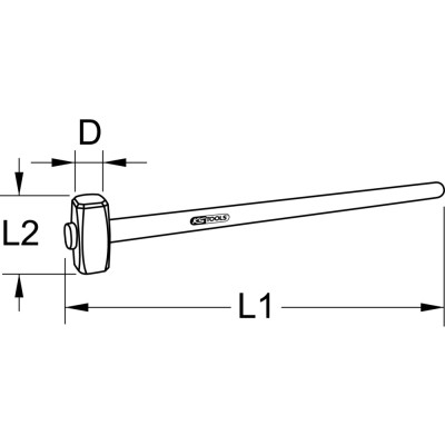 Masse Couple Manche Frène, 5Kg