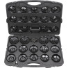 Coffret De Cloches Pour Filtre À Huile 3/8'' + 1/2'', 30 Pcs