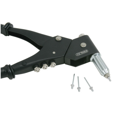 Coffret de pinces à rivets, écrous aveugles (insert) et chevilles tête