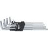 Jeu De Clés Mâles Torx® 5 Pans Percées Extra Longues, 9 Pièces: T10 - T15 - T20