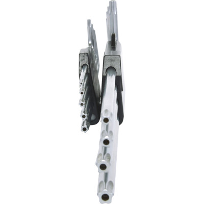 Jeu De Clés Mâles Torx® 5 Pans Percées Extra Longues, 9 Pièces: T10 - T15 - T20