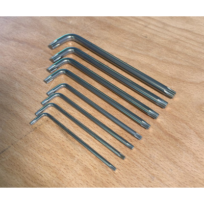 Jeu De 8 Clés Mâles Torx® Longues, T10 À T50