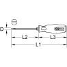 Tournevis Inox Fente, 8Mm - L.150 mm