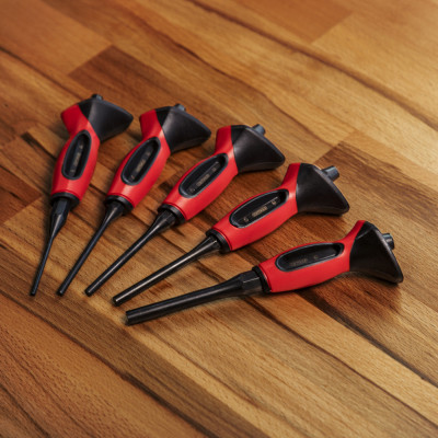 Jeu De Chasses Goupilles Brunis Avec Poignée, 5 Pcs