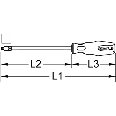 Tournevis Ergotorqueplus® 4 Pans, #01, 98Mm