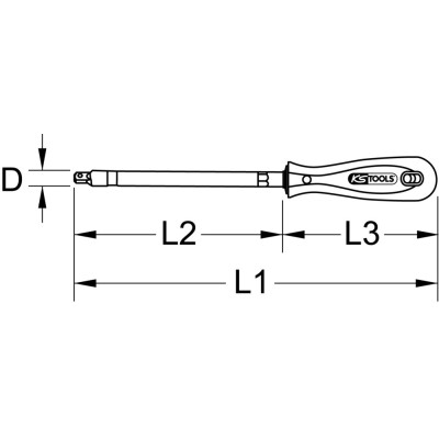 Tournevis À Douilles Ergotorqueplus, Flexible, 8Mm
