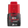 M12 B3 - 12V 3Ah Red Lithium - Système M12 -Milwaukee Batteries, Chargeurs, Lamp