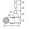 Cric Hydropneumatique 30T/15T Pliable