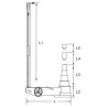 Cric Hydropneumatique 40T/20T/10T - 0,8-1,2Mpa