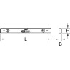 Niveau Rectangulaire En Aluminium Anodisé 3 Fioles, L.500 mm