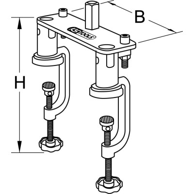 Support De Fixation Pour Établi Pour 222.5200