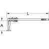 Pied À Coulisse En Inox Pour Tambours De Frein Pl, 0-500 mm
