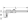 Pied À Coulisse En Inox Pour Tambour De Frein Vl, 0-90 mm