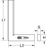 Equerre Simple En Acier Classe I, L.500 mm