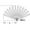 Jauges Du Jeu Radial De Piston, 13 Lames, 0,05-1 mm
