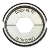 Din22 Al 70 - Matrice De Sertissage 70 Mm²-Milwaukee Systeme Attachement