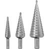 Coffret De 3 Forets Étagés HSS Pour Tôles Jusqu'À 4 mm