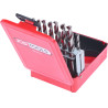 Coffret De 19 Forets HSS-G Meulés, Ø1,0-10,0 mm
