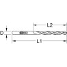 Lot De 10 Forets HSS-CO Au Cobalt, Ø4,6 mm