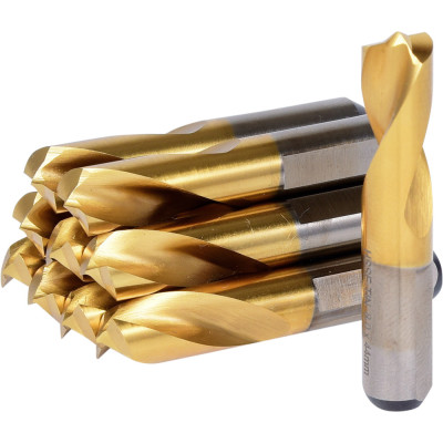 Lot De 10 Forets À Dépointer Hsse Tin, Ø 8 mm