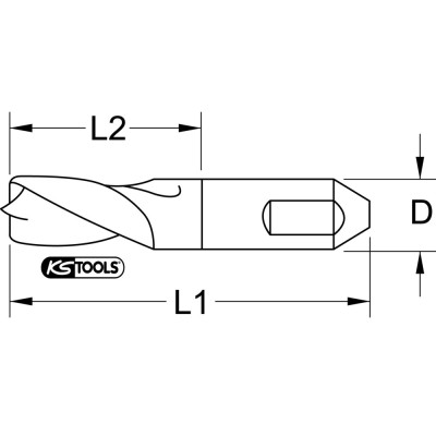 Lot De 10 Forets À Dépointer Hsse Tin, Ø 8 mm