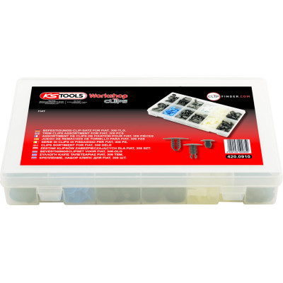 Assortiment D'Agrafes Pour Fiat, 308 Pcs