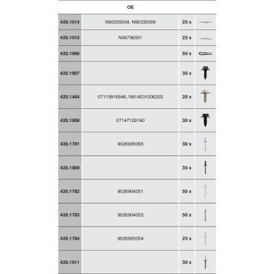 Assortiment D'Attaches Métalliques, 400 Pcs