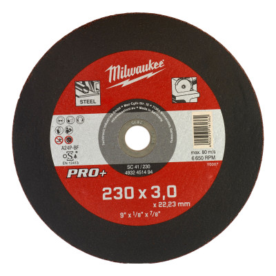 Disque À Tronçonner Pro+ 230Mm Épaisseur 3 mm Droits Pro+ 1Pc-Milwaukee Consomma
