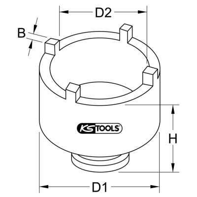 Douille ¾ À Ergots Km12