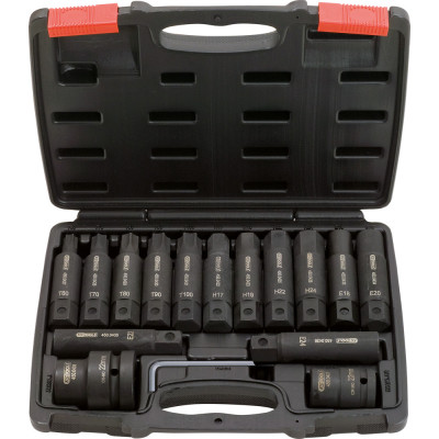 Coffret De Douilles Et Embouts Longs À Chocs, 3/4'' - 1'', 16 Pièces