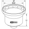 Douille Pour Écrous Moyeux Avec Guide 1, 12 Pans, 105 mm