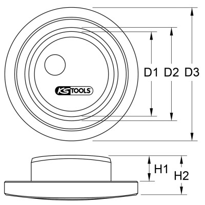 Flasque De Montage Ø 61 mm Pour Palier De Roue D'Essieu Avant Volvo Fm