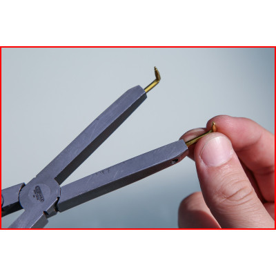 Pointes Coudées Pour Pinces À Circlips À Double Articulation, 1,0Mm, 2 Pcs