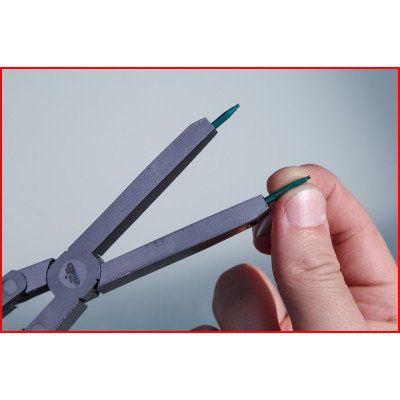 Pointes Droites Pour Pinces À Circlips À Double Articulation, 1,3Mm, 2 Pcs