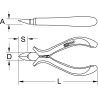 Pince Électronique Coupante Diagonale, 120 mm