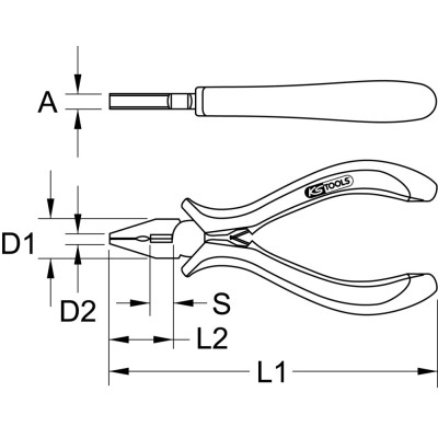 Pince Électronique Universelle, 120 mm