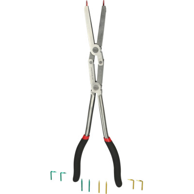Pince À Circlips Intérieurs Double Articulation Et Pointes Changeables, L.345Mm
