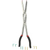 Pince À Circlips Intérieurs Double Articulation Et Pointes Changeables, L.345Mm