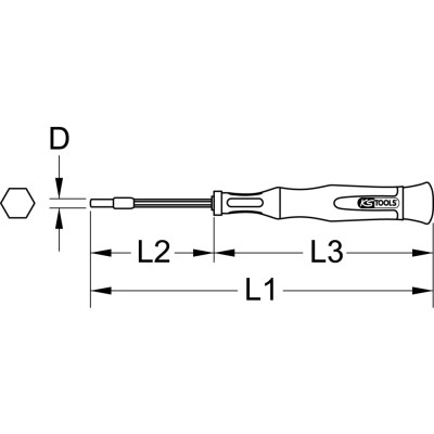 Tournevis Électronique À Douille 6 Pans, 3,5 mm