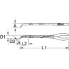 Pince À Bec Coudée À 45° À Double Articulation, L. 335Mm