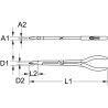 Pince Plate À Double Articulation, L. 300Mm