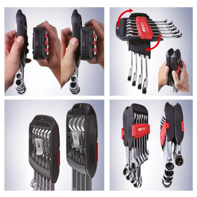 Jeu De Clés Mixtes À Cliquet Reversible Gearplus® , 10 Pcs