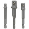 Jeu De 3 Adaptateurs Porte-Douilles, 1/4''-3/8''-1/2''