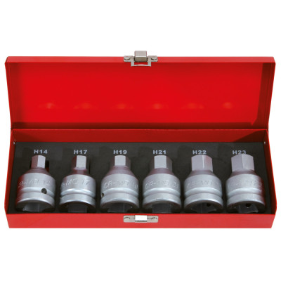 Jeu De Douilles À Chocs 6 Pans 3/4'', 14 À 24 mm