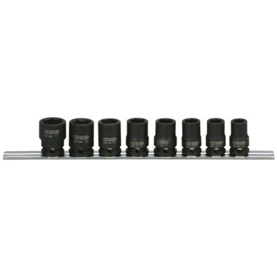 Jeu De Douilles À Chocs Sur Rail 3/8'', 8 Pcs