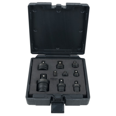 Coffret D'Adaptateurs Et Cardans À Chocs, 9 Pcs